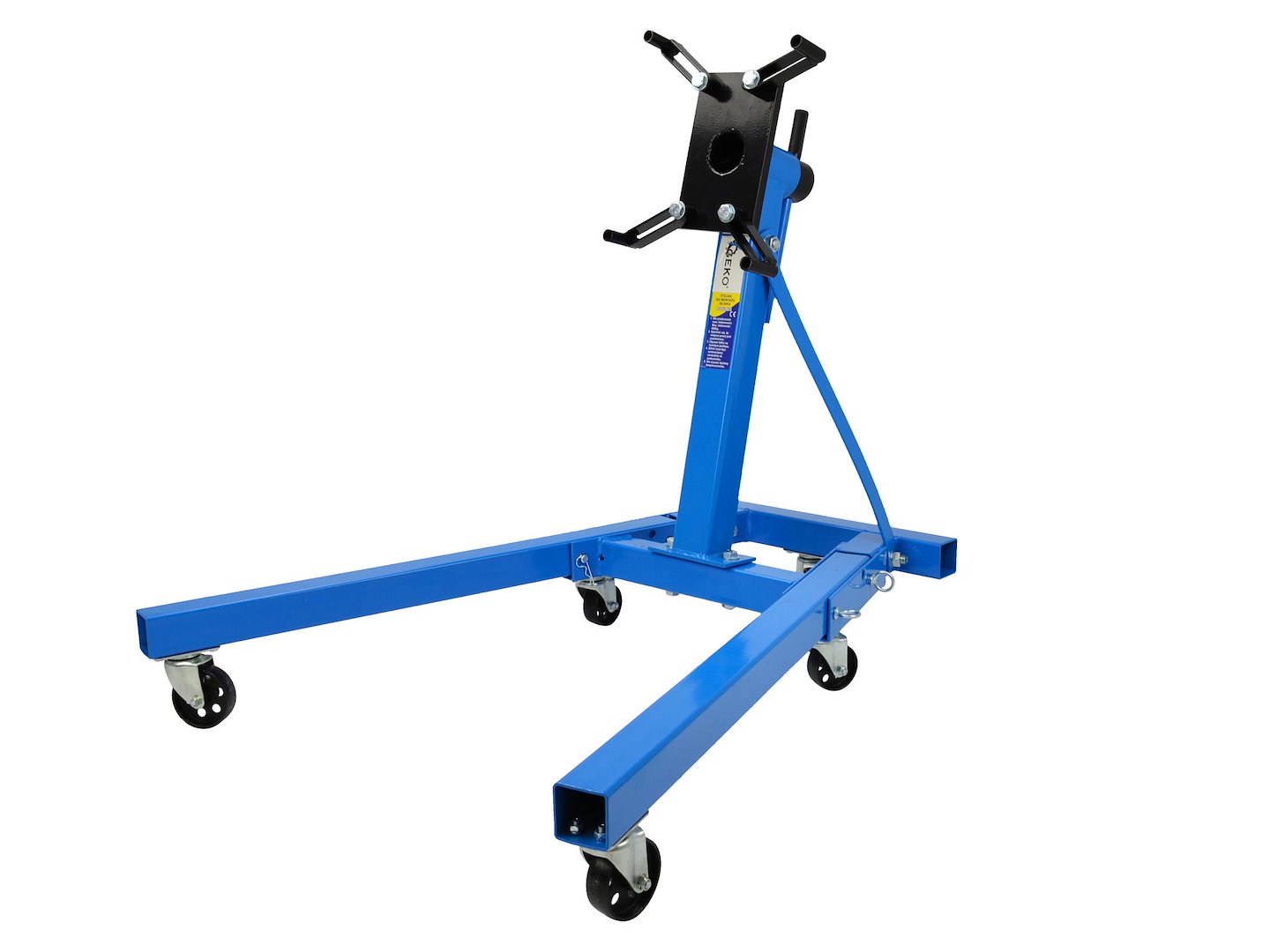Stojan pro montáž motoru Geko 900kg – celkový pohled