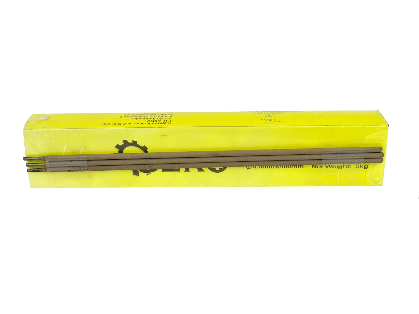 Svařovací elektrody Geko 4 mm × 350 mm – detail elektrody