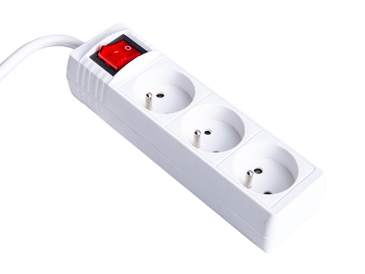 Prodlužovací kabel – bílá zásuvková lišta, 3 zásuvky, 3 m (Geko) 4