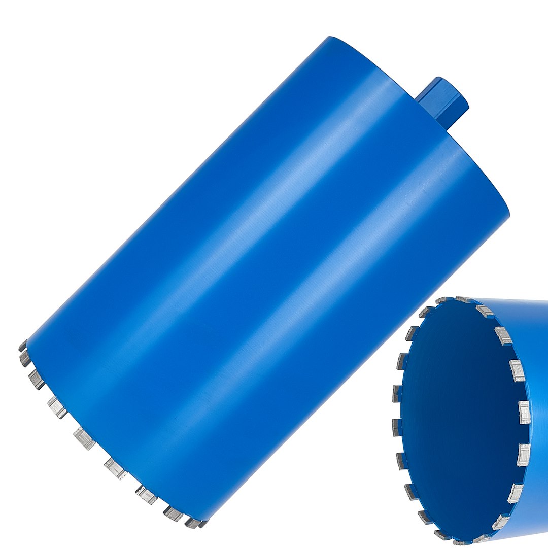 Diamantová korunová vrták pro suché a mokré vrtání 250x10x450mm 20T 1.1/4" (1) 1