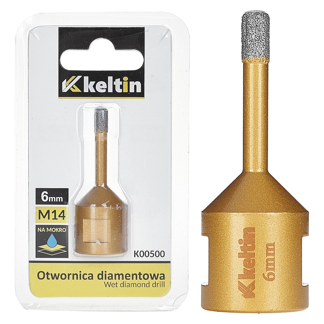 Diamantová fréza na dlaždice 6 mm M14 – celkový pohled