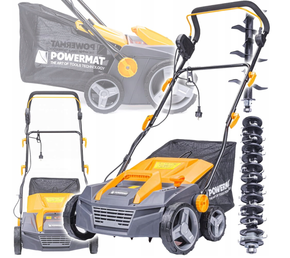 Elektrický aerator/vertikutátor 3 v 1 s košem – 2550 W
