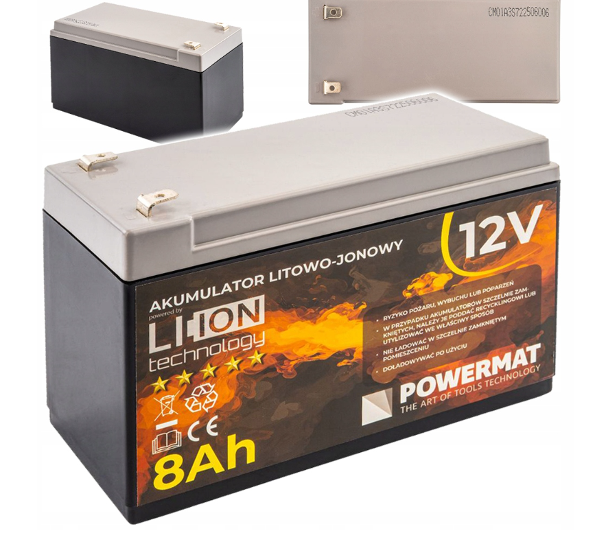 Li-ion baterie 12 V 8 Ah (8000 mAh) do akumulátorového postřikovače