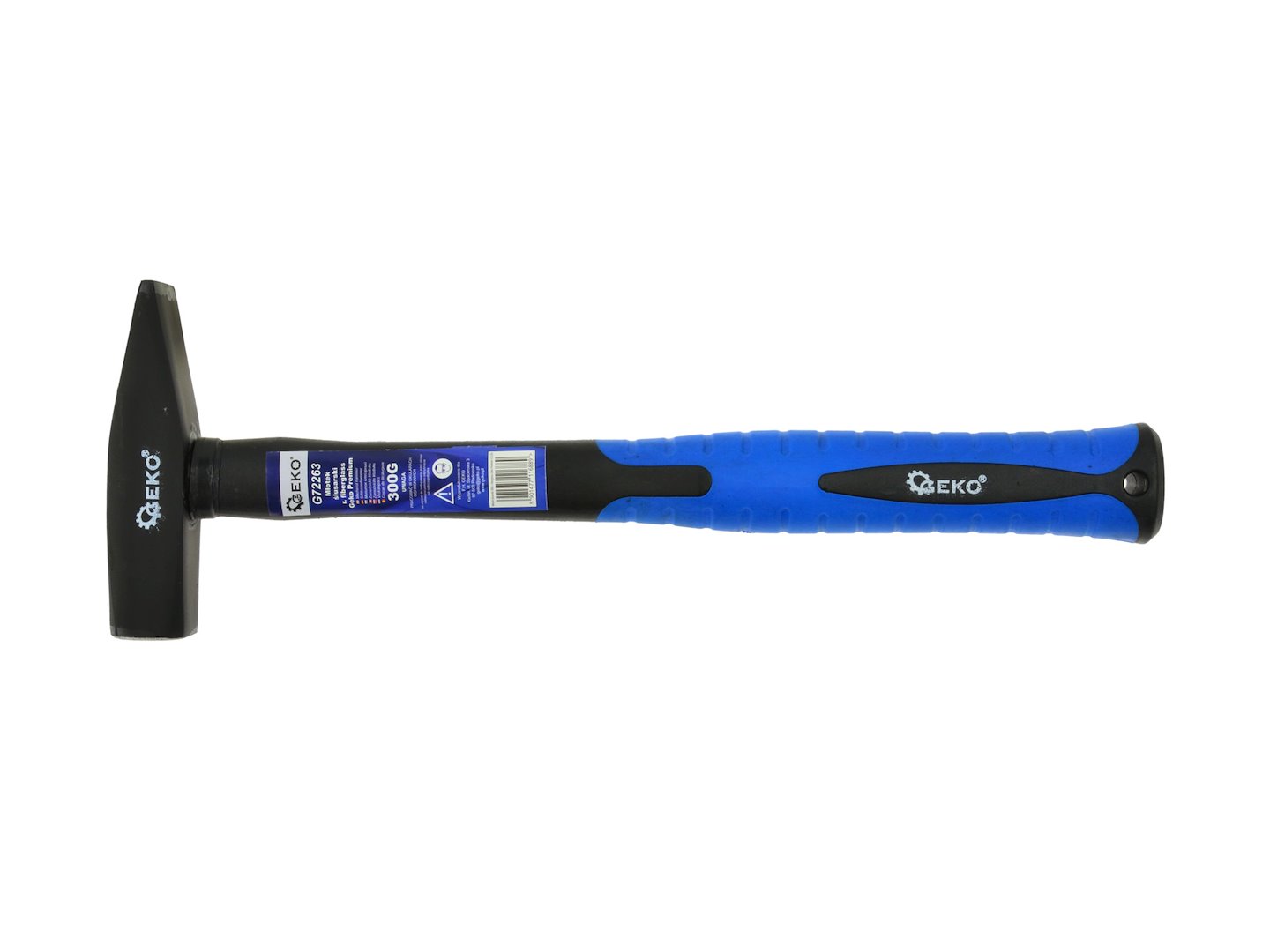 Kovářské kladivo 300 g Geko – fiberskleněná rukojeť, hlava 12 × 48 mm 1
