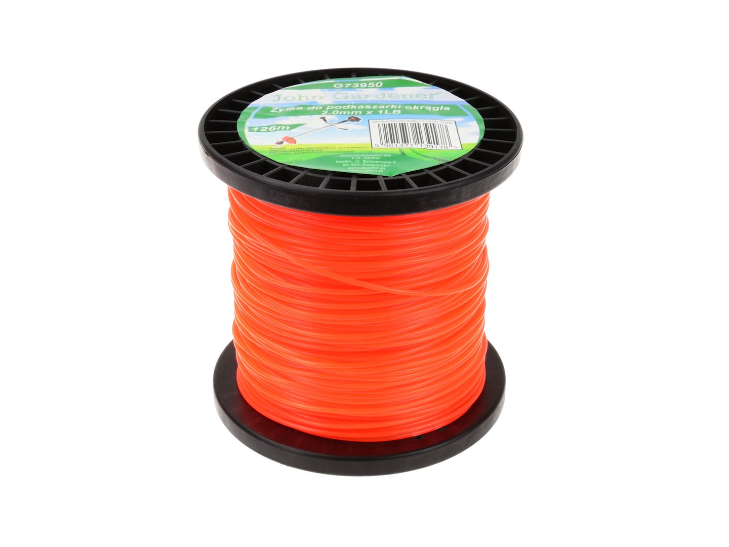 Vlasec pro strunkovou sekačku kulatý 20 mm × 1 Lb – cívka 24 × 27 mm (Geko)
