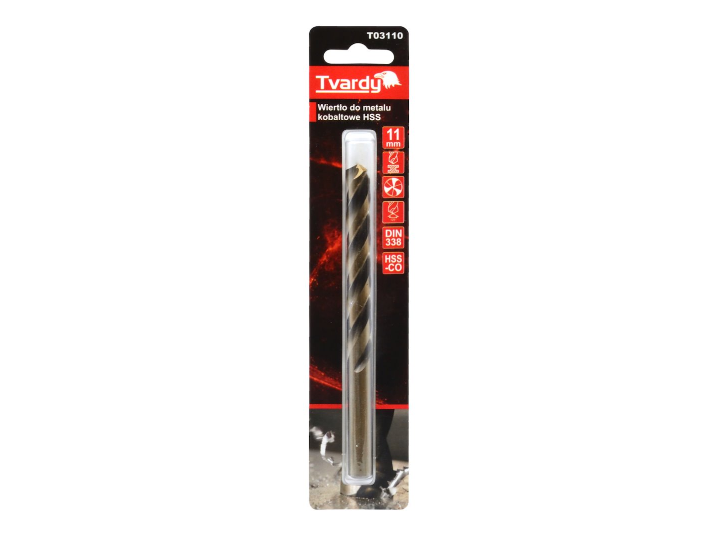 Kobaltový vrták HSS M35 11 mm – délka 50 mm (Geko) 4
