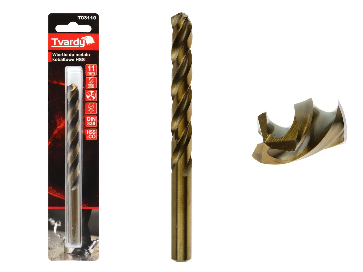Kobaltový vrták HSS M35 11 mm – celkový pohled