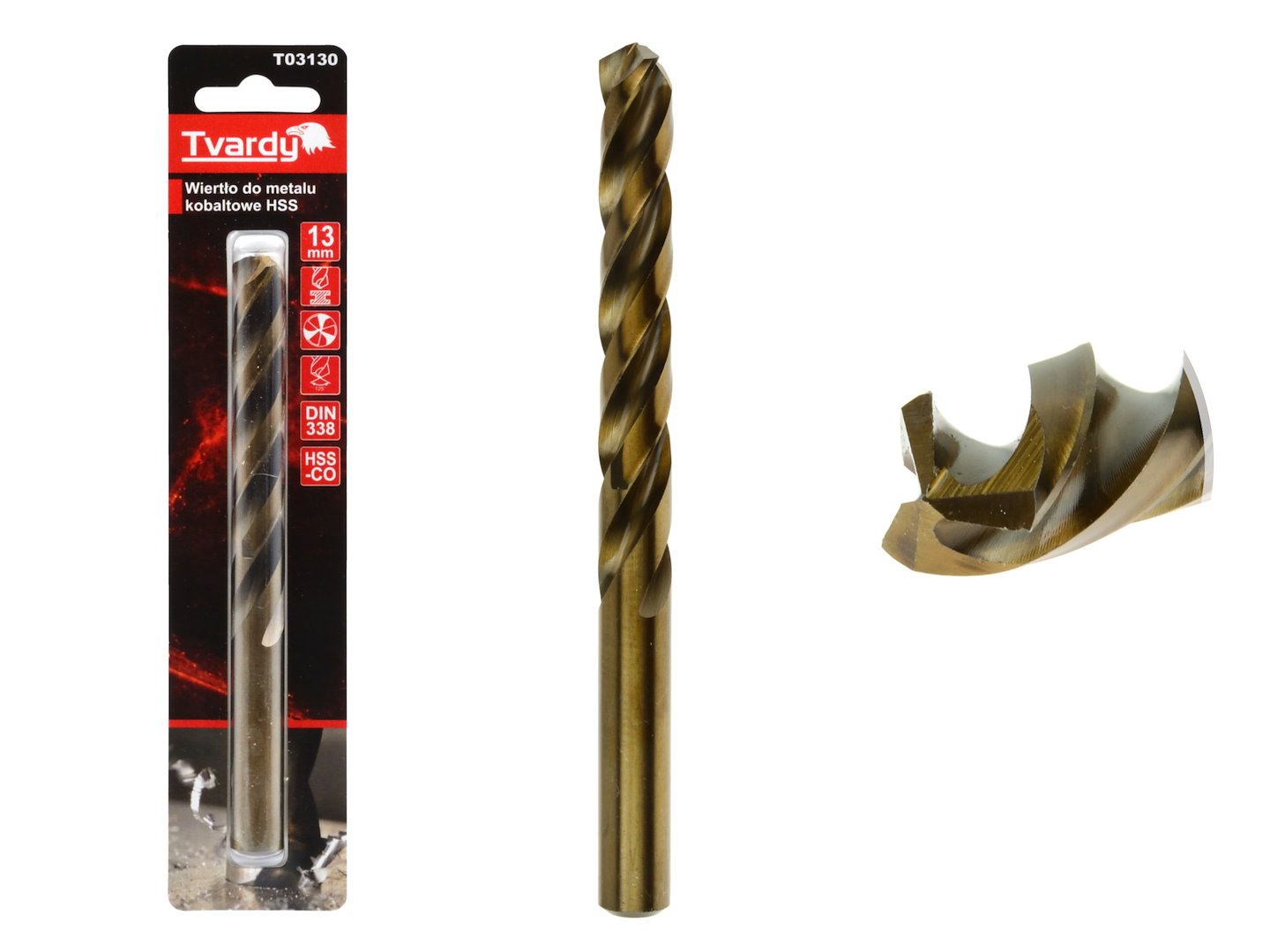 Kobaltový vrták HSS M35 13 mm Geko – celkový pohled