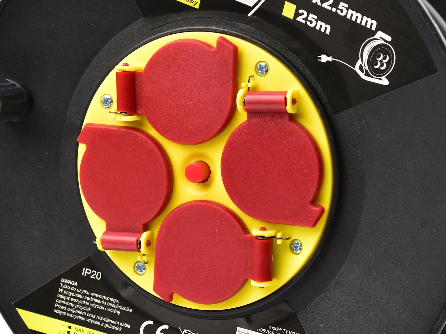 Elektrická Prodlužovací Šňůra s Navijákem 3 x 25 mm 25 m 3