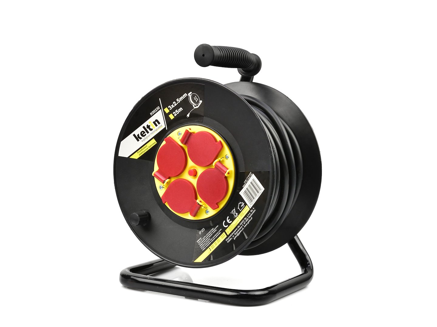 Elektrická Prodlužovací Šňůra s Navijákem 3 x 25 mm 25 m 1