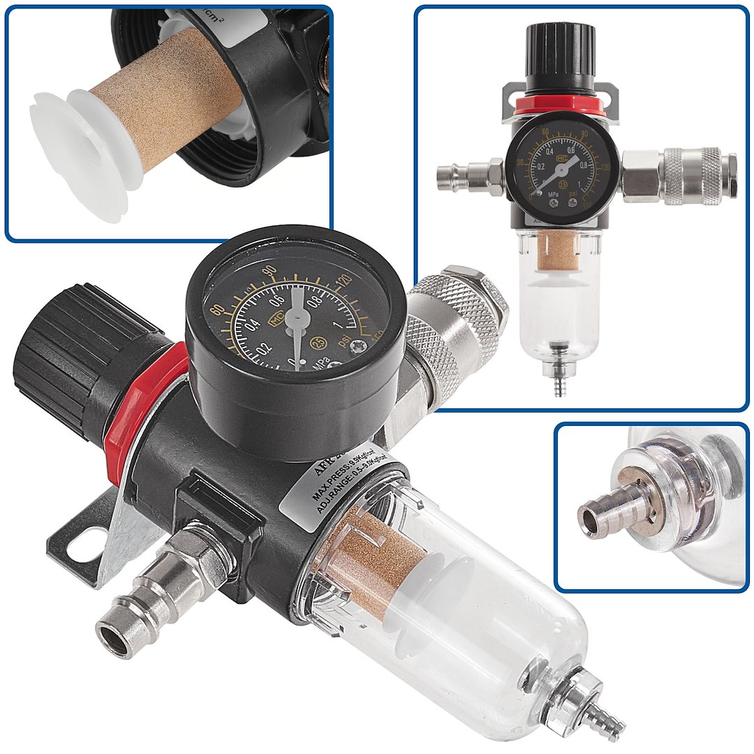 Odvaděč s filtrem vzduchu a reduktorem 1 × 4 mm – Geko G03163 1