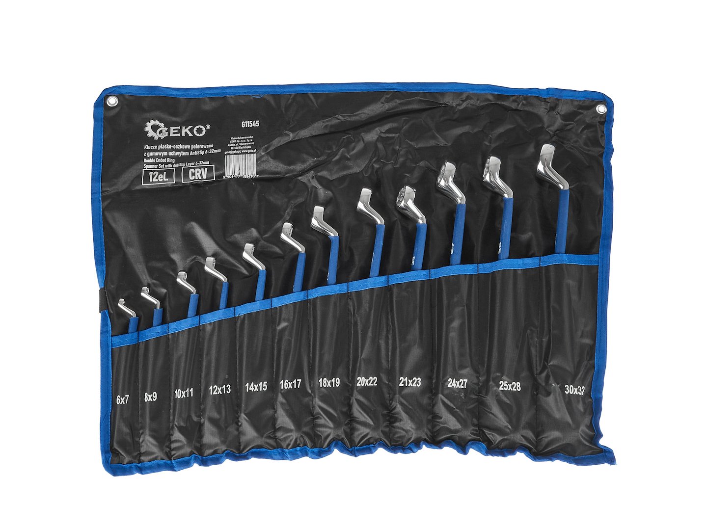 Lehké Klíče s Gumovou Rukojetí Antislip 6-32 mm 12 ks Crv 2