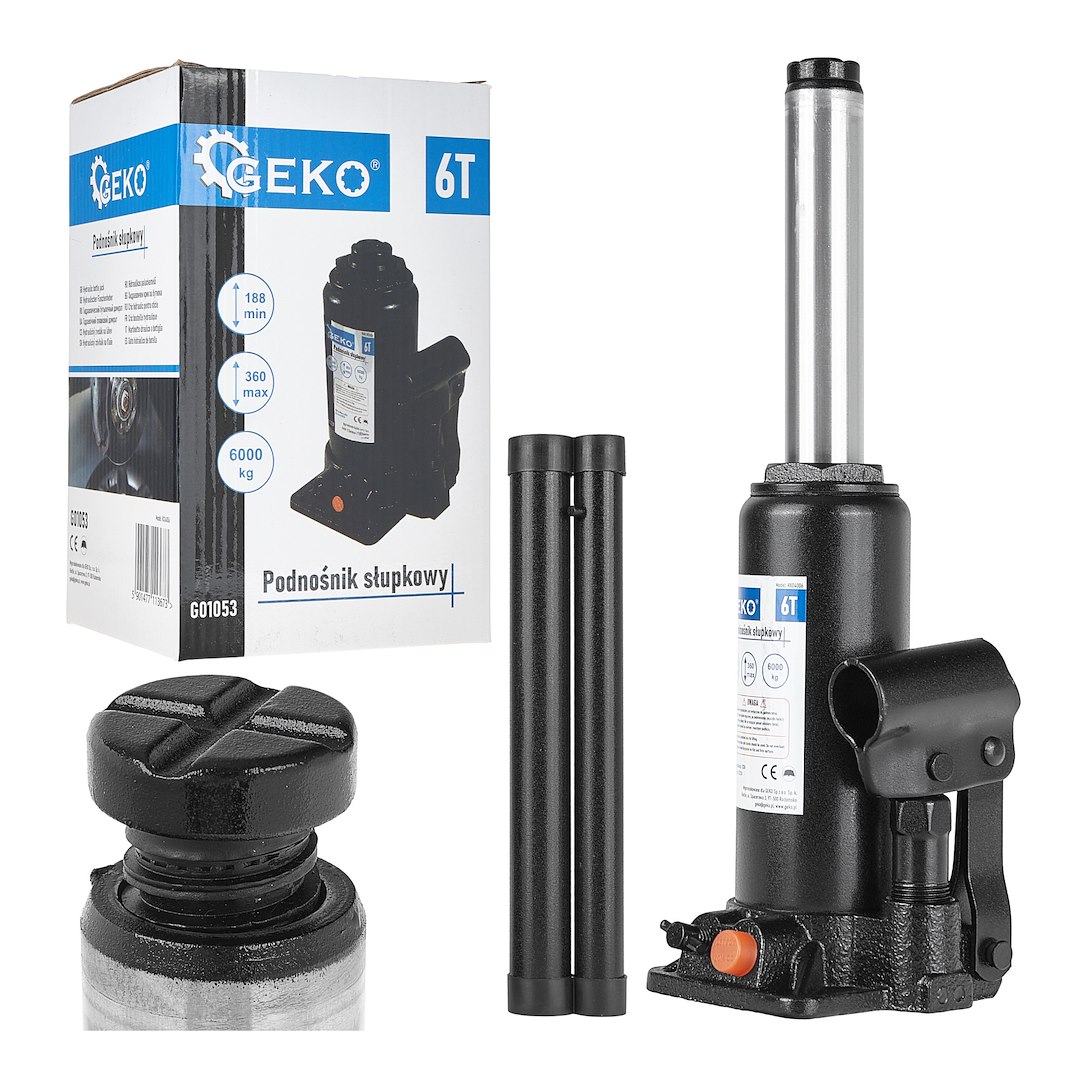 Hydraulický sloupový zvedák 6t Geko – celkový pohled