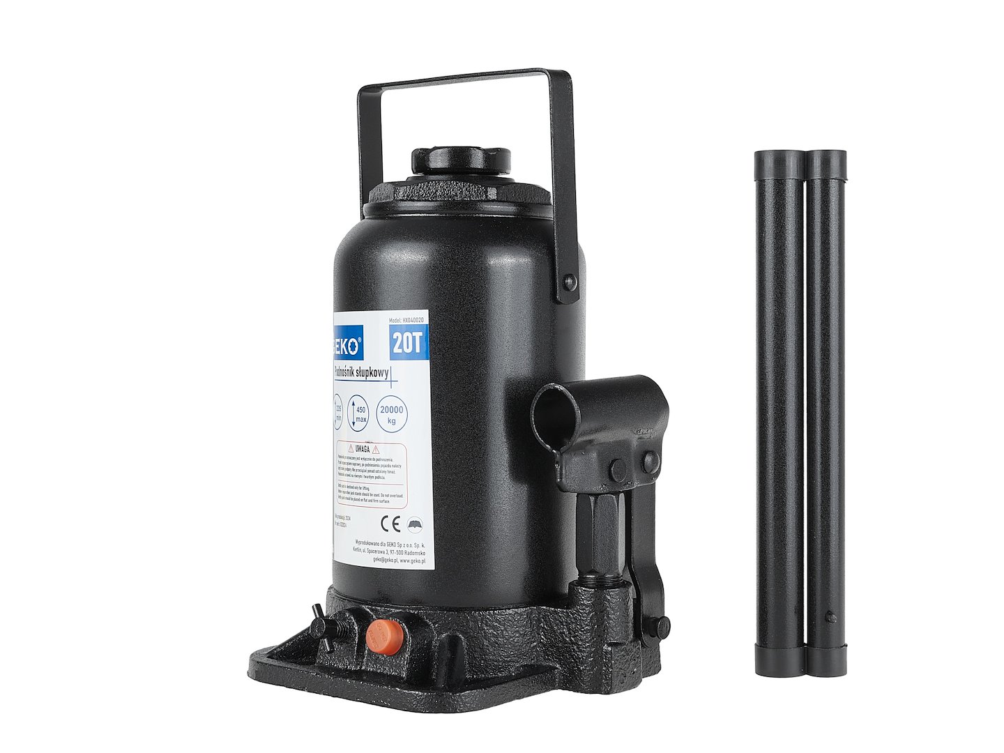 Hydraulický sloupový zvedák 20t Geko – hydraulický systém