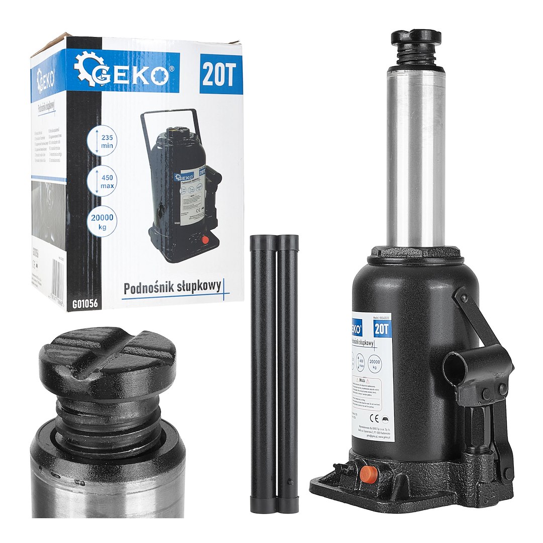 Hydraulický sloupový zvedák 20t Geko – celkový pohled