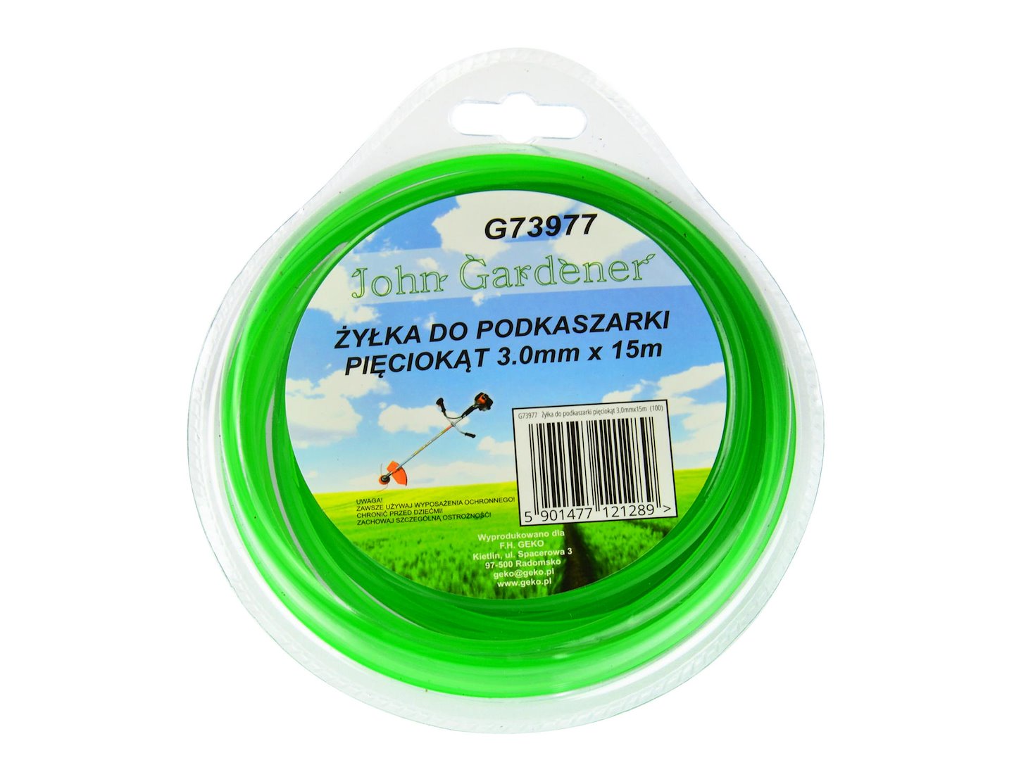 Vlasec pro vyžínačku pětiúhelník 30 mm × 15 m – Geko