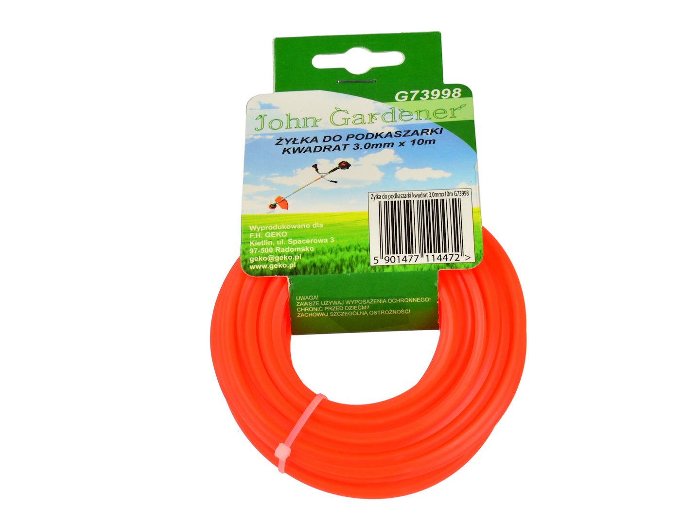 Vlasec pro vyžínačku čtvercový 30 mm × 10 m – Geko