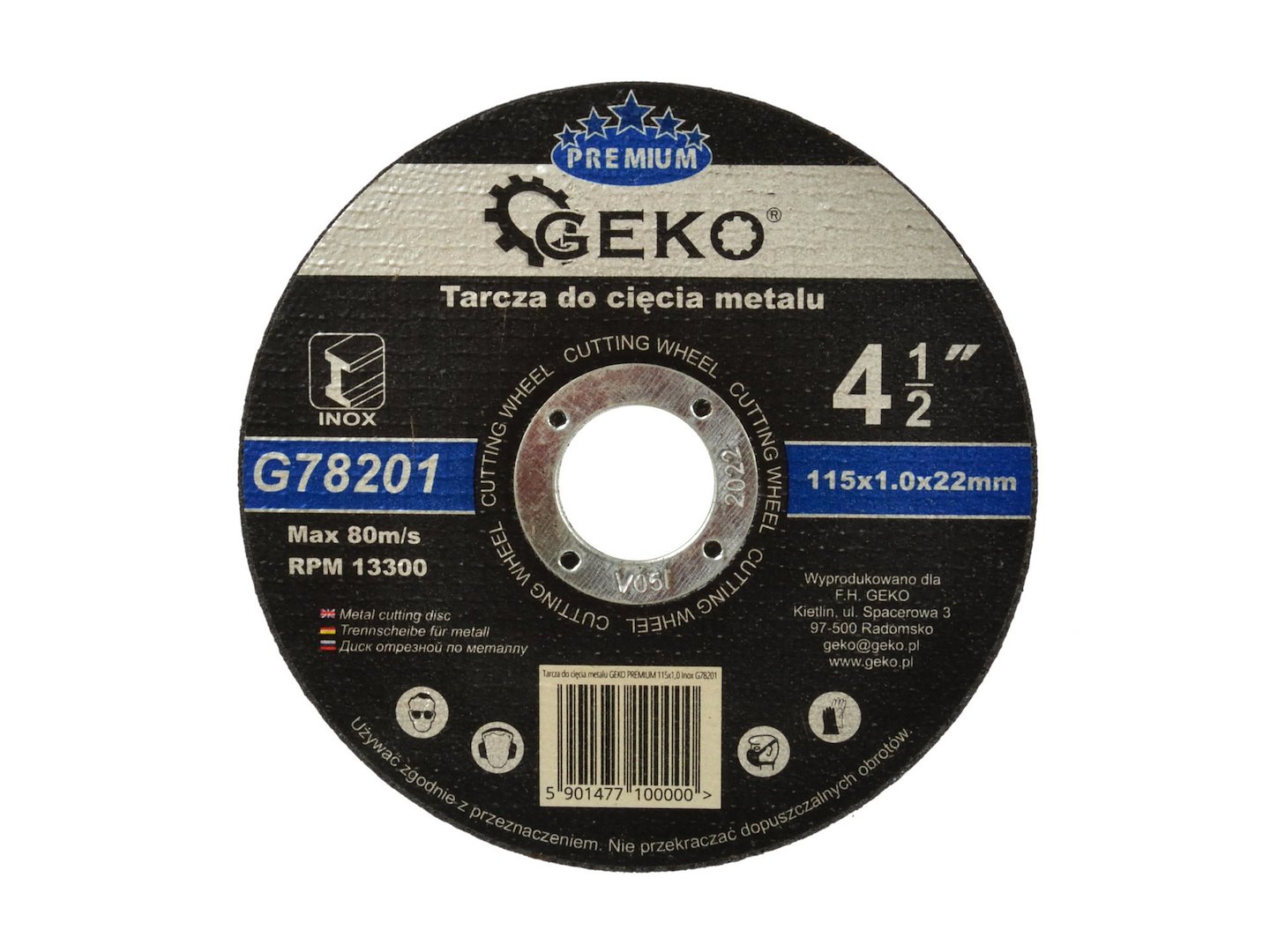 Řezací kotouč na kov Geko Premium 115 x 1,0 x 10 mm 1