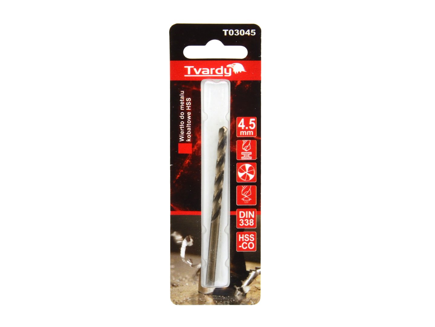 Kobaltový vrták HSS M35 – průměr 45 mm, délka 80 mm (Geko) 4