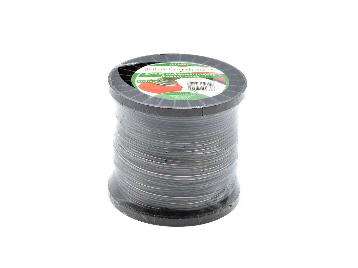 Vlasec pro vyžínačku vyztužený čtvercový 2,4 mm × 100 m – Geko 1