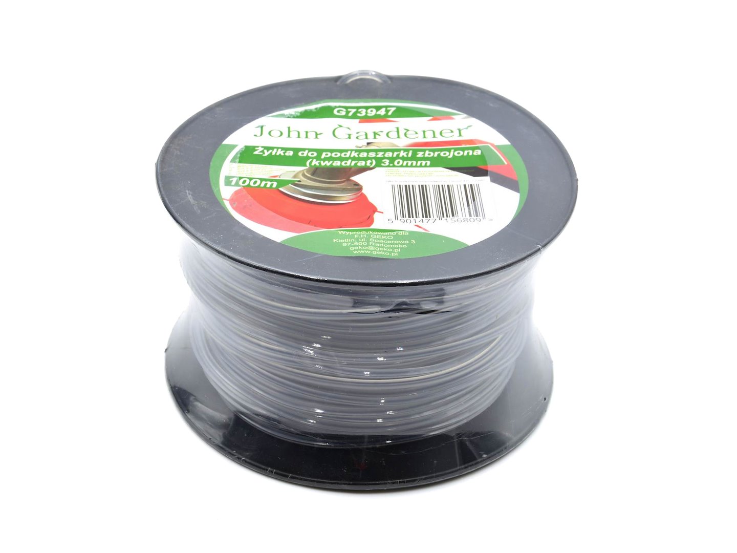 Vlákno pro vyžínač vyztužené čtvercové 3 mm × 100 m Geko 1