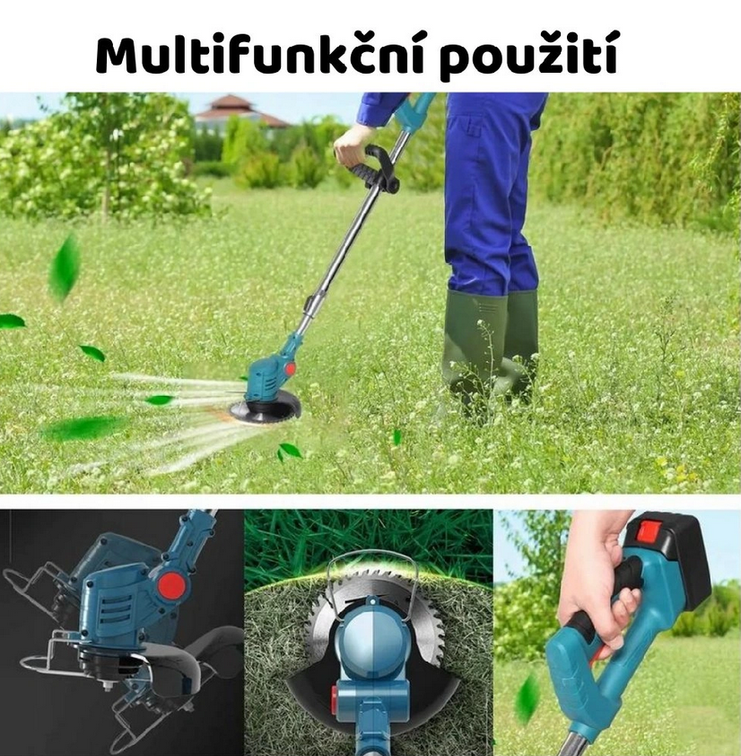 3v1 Aku sekačka i křovinořez i vyžínač ProfiBoxer - MEGA SET XXXL 2