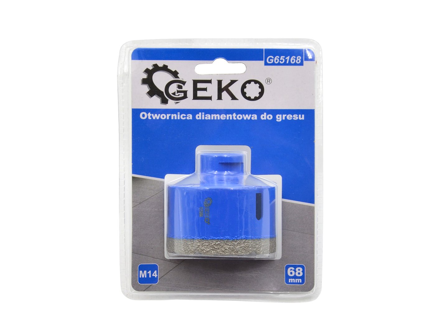 Diamantová děrovka na dlaždice 68 mm M14 Profi – celkový pohled