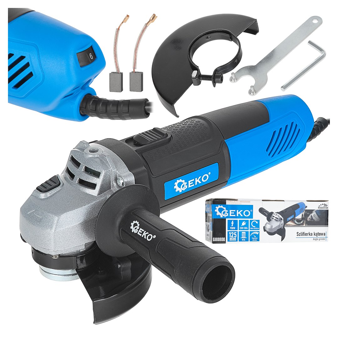 Úhlová bruska 125 mm 900 W s regulací otáček Geko 1