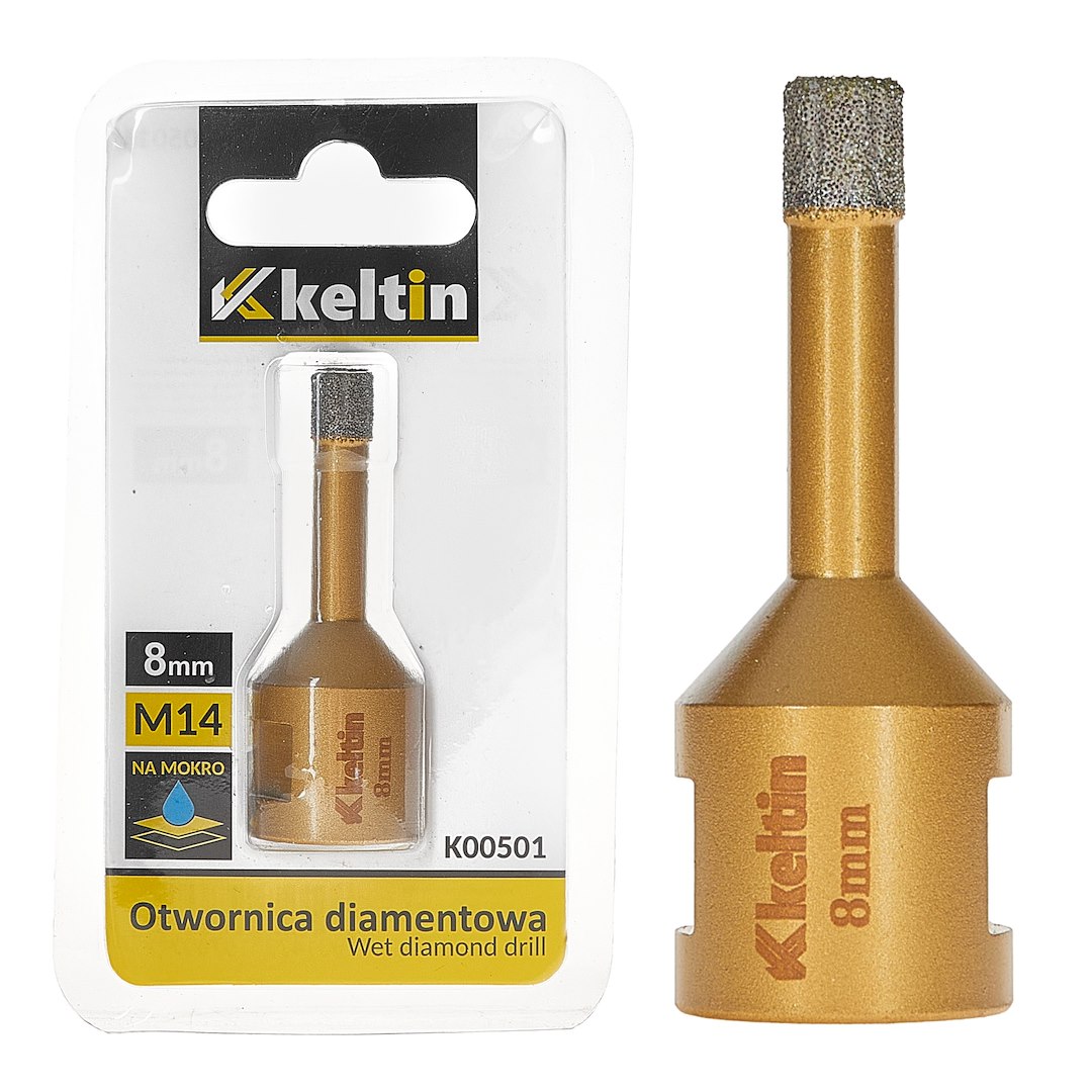 Diamantová děrovka na dlaždice 8 mm M14 – celkov pohled