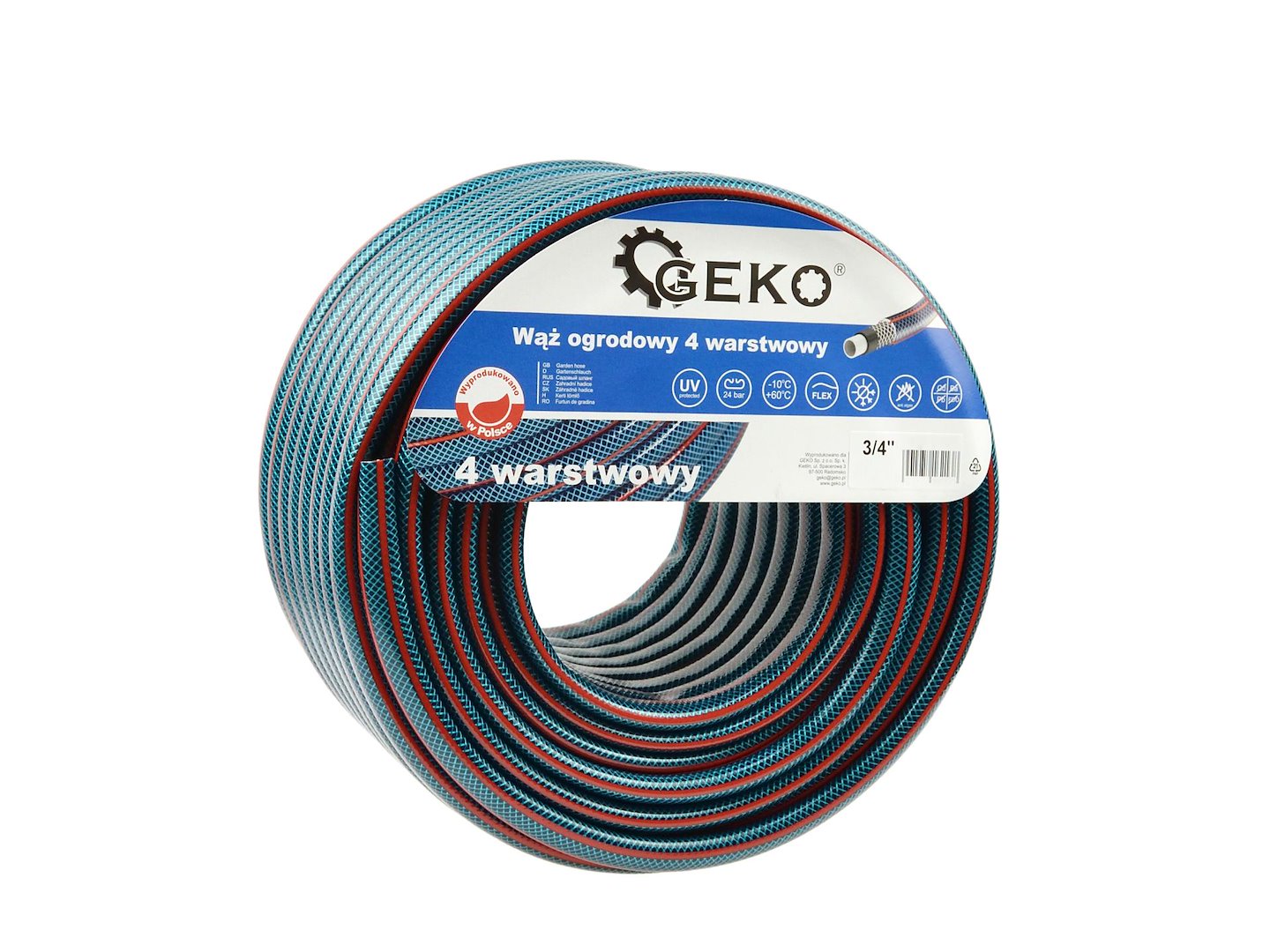 Zahradní hadice 4vrstvá 3 x 4 mm 50 m Geko New 4