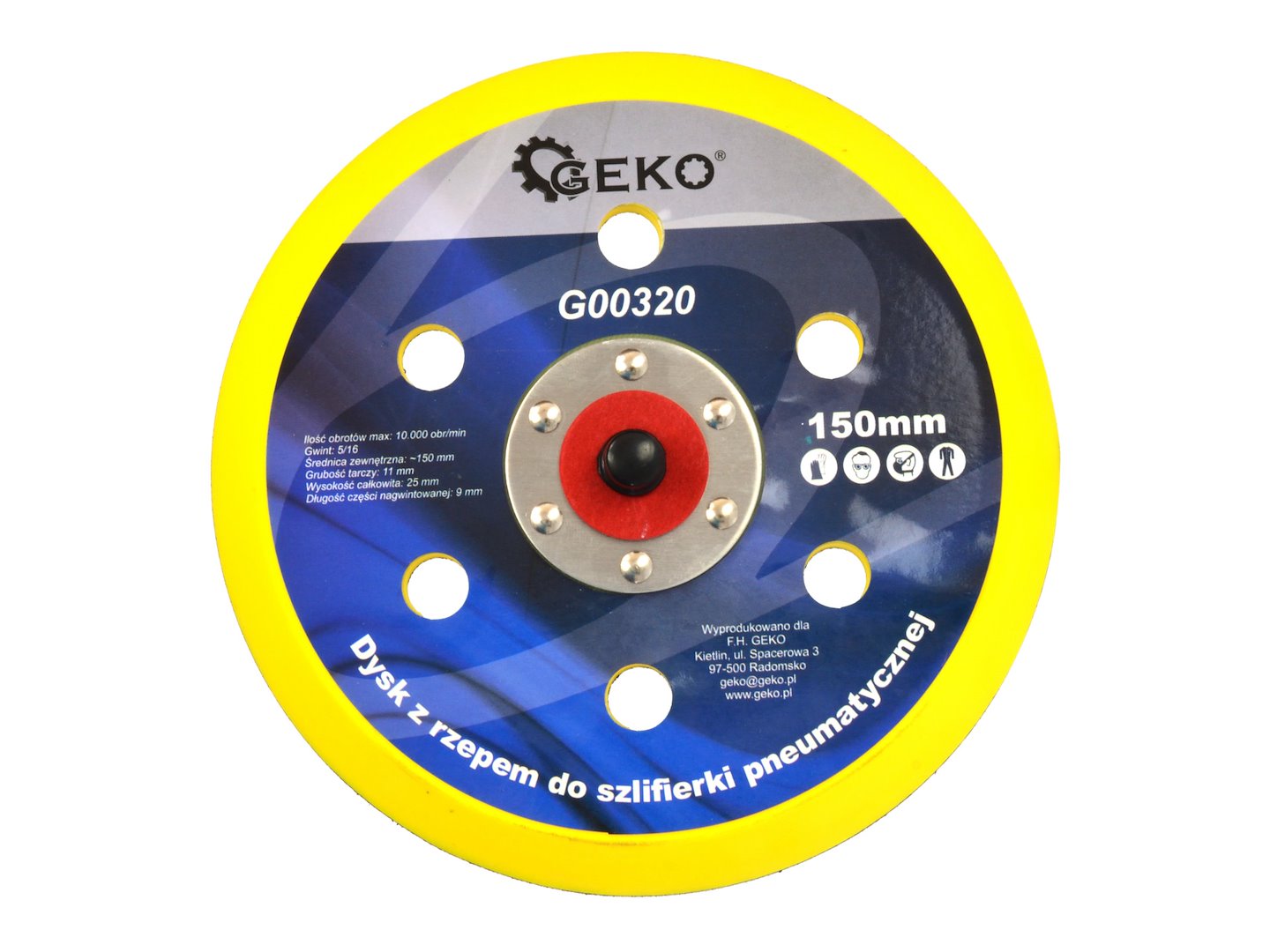 Disk s suchým zipem pro pneumatickou brusku 150 mm (20/100) 1