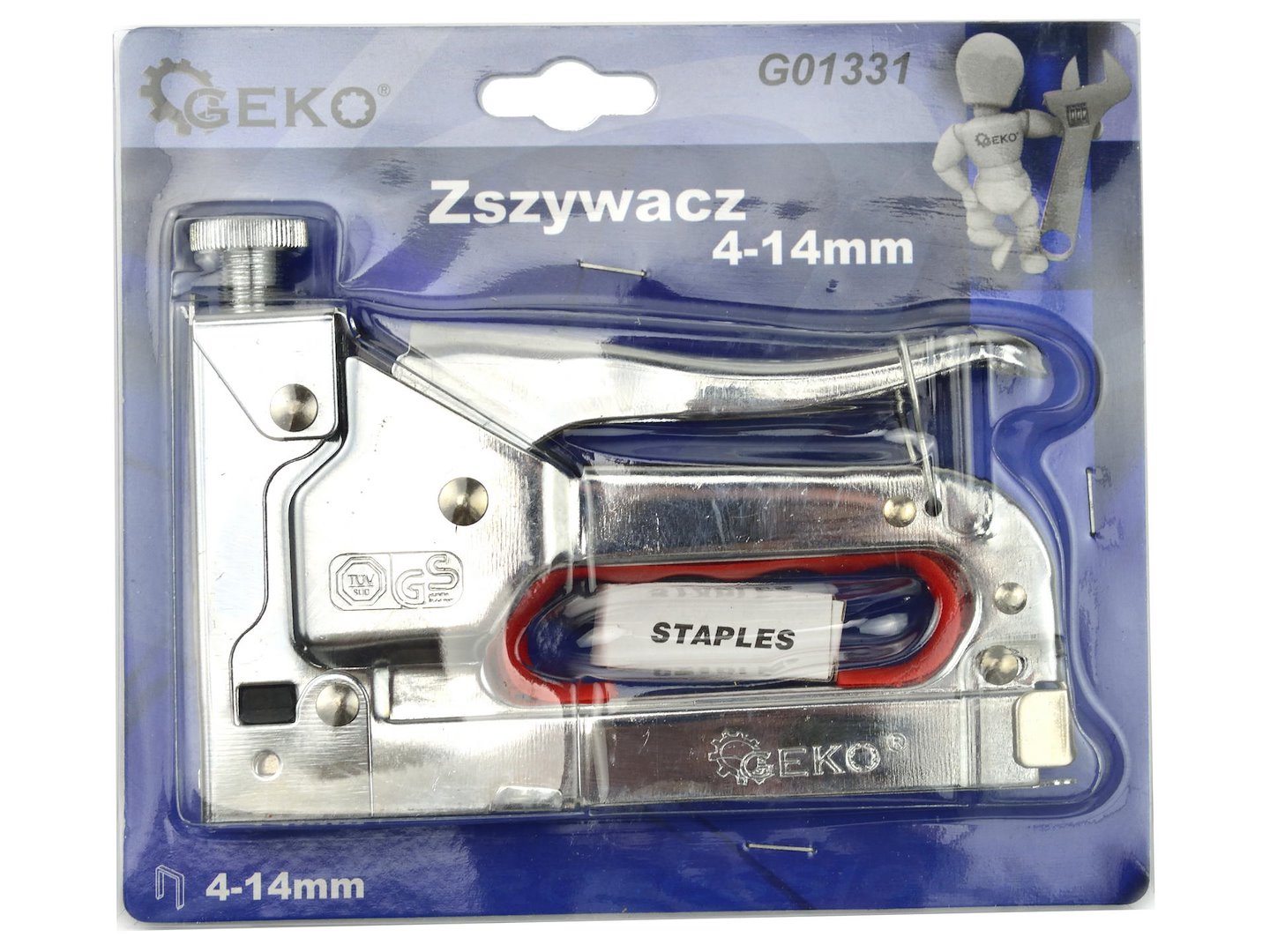 Stříbrná sešívačka 4-14 mm GEKO (10/40) 4