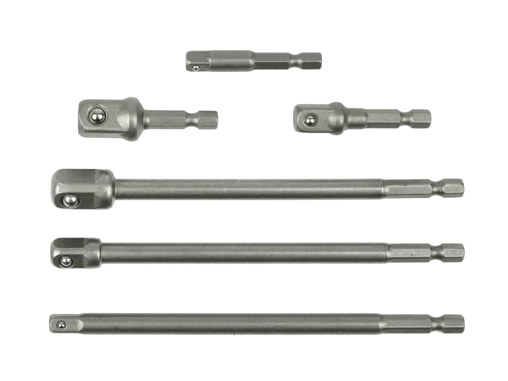 Sada adaptérů pro nástavce HEX 1/4" 3/8" 1/2" 6 ks. (50) 2