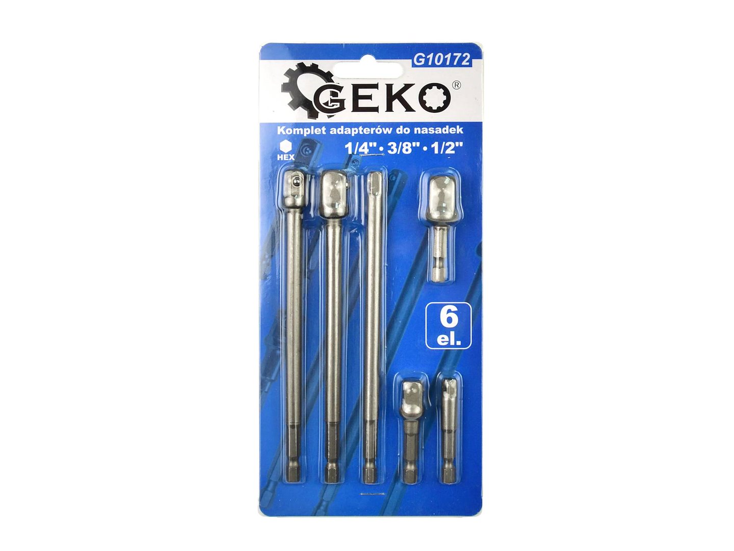 Sada adaptérů pro nástavce HEX 1/4" 3/8" 1/2" 6 ks. (50) 3