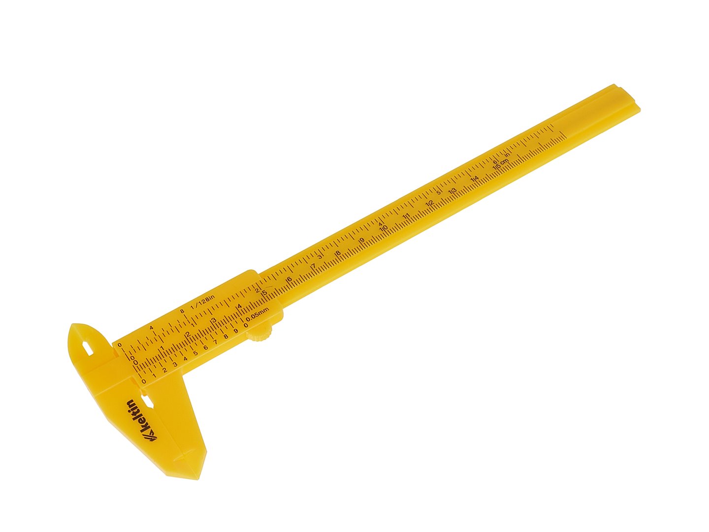 Plastové posuvné měřítko 0–150 mm Geko – posuvný mechanismus