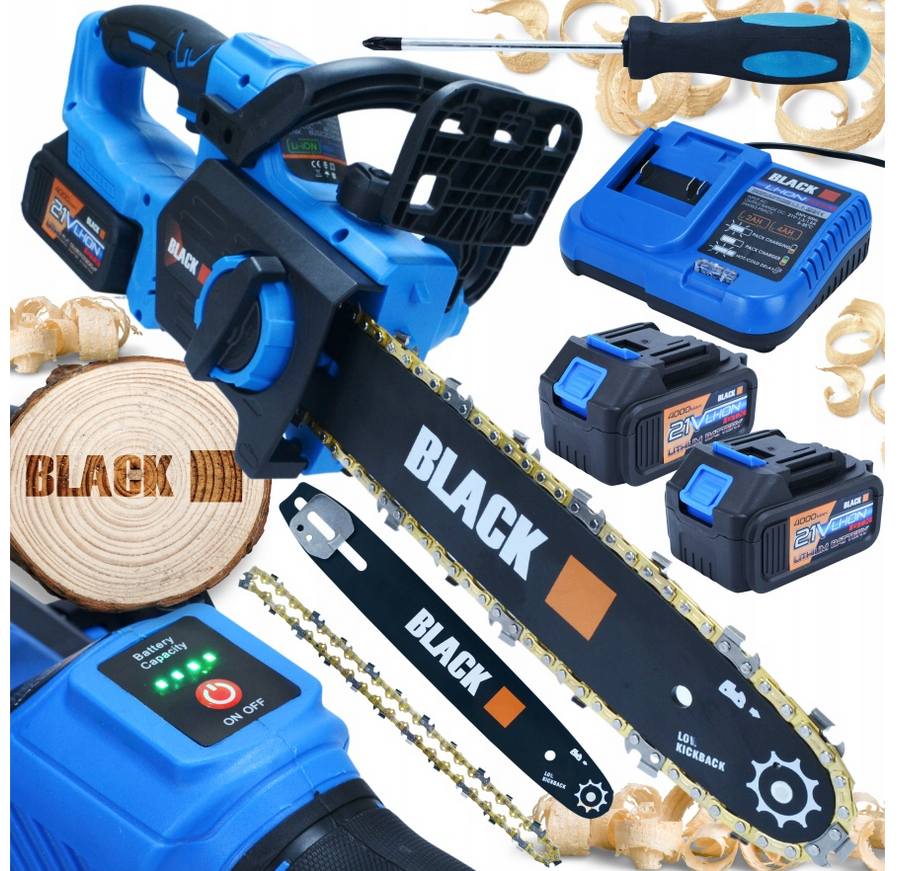 Aku řetězová pila Black 12 palců