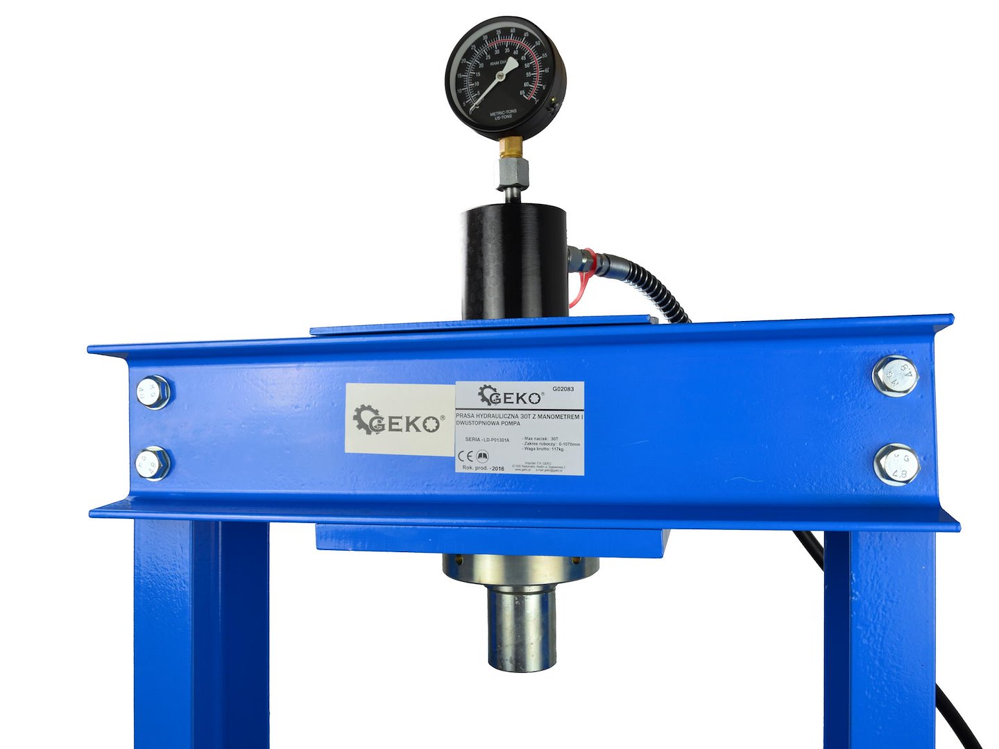 #Hydraulický lis 30T s manometrem a dvoustupňovým čerpadlem (1) 5