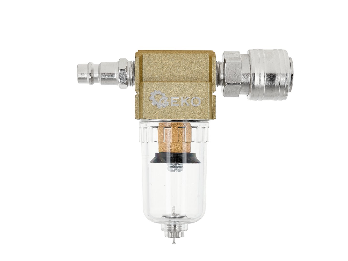 Vzduchový filtr – odlučovač vody 1/4" + rychlospojky (50) Geko 3
