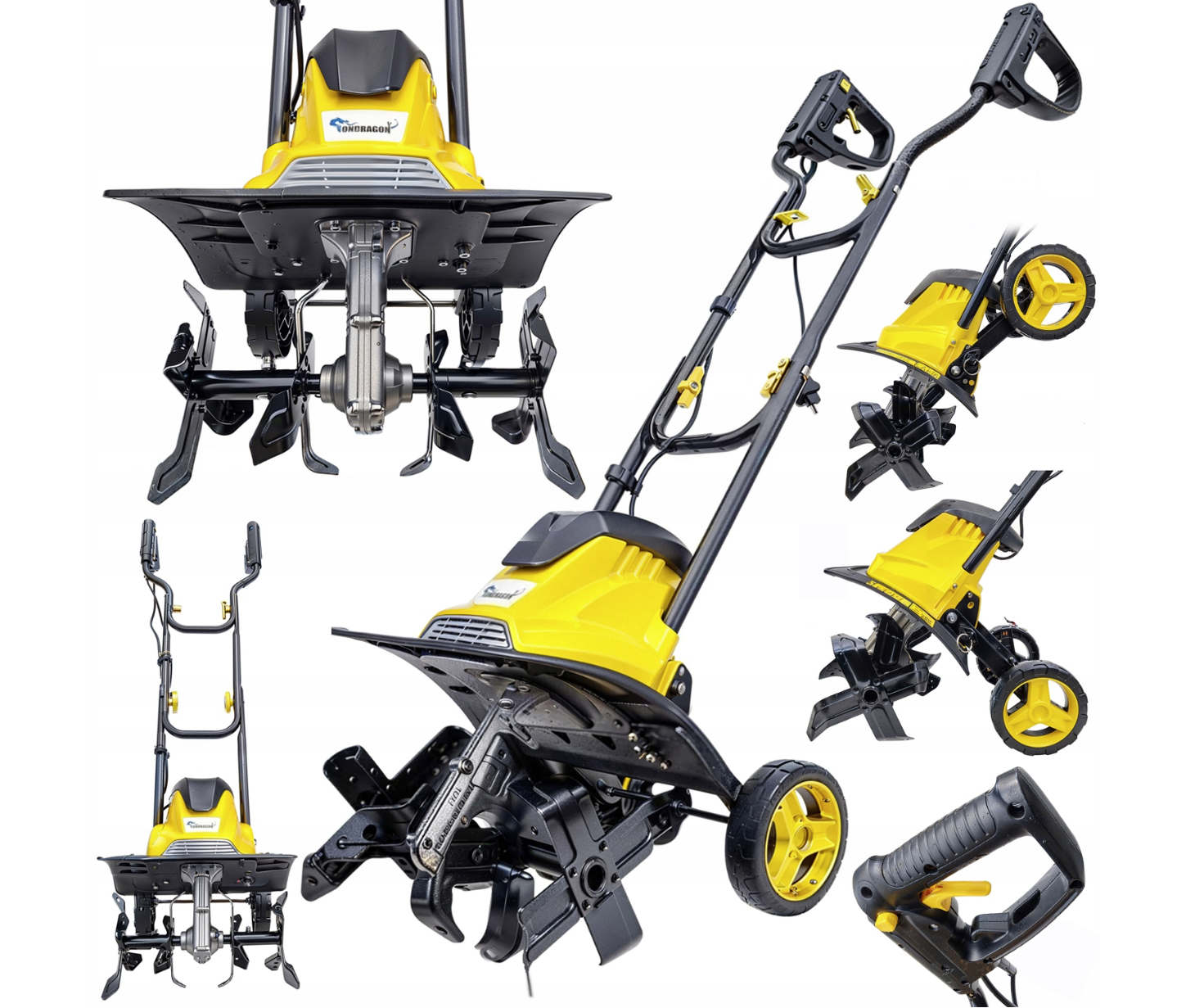 Výkonný elektrický kultivátor 2100 W | pracovní záběr 36 cm | hloubka 22 cm | zahradní rotavátor na kypření půdy