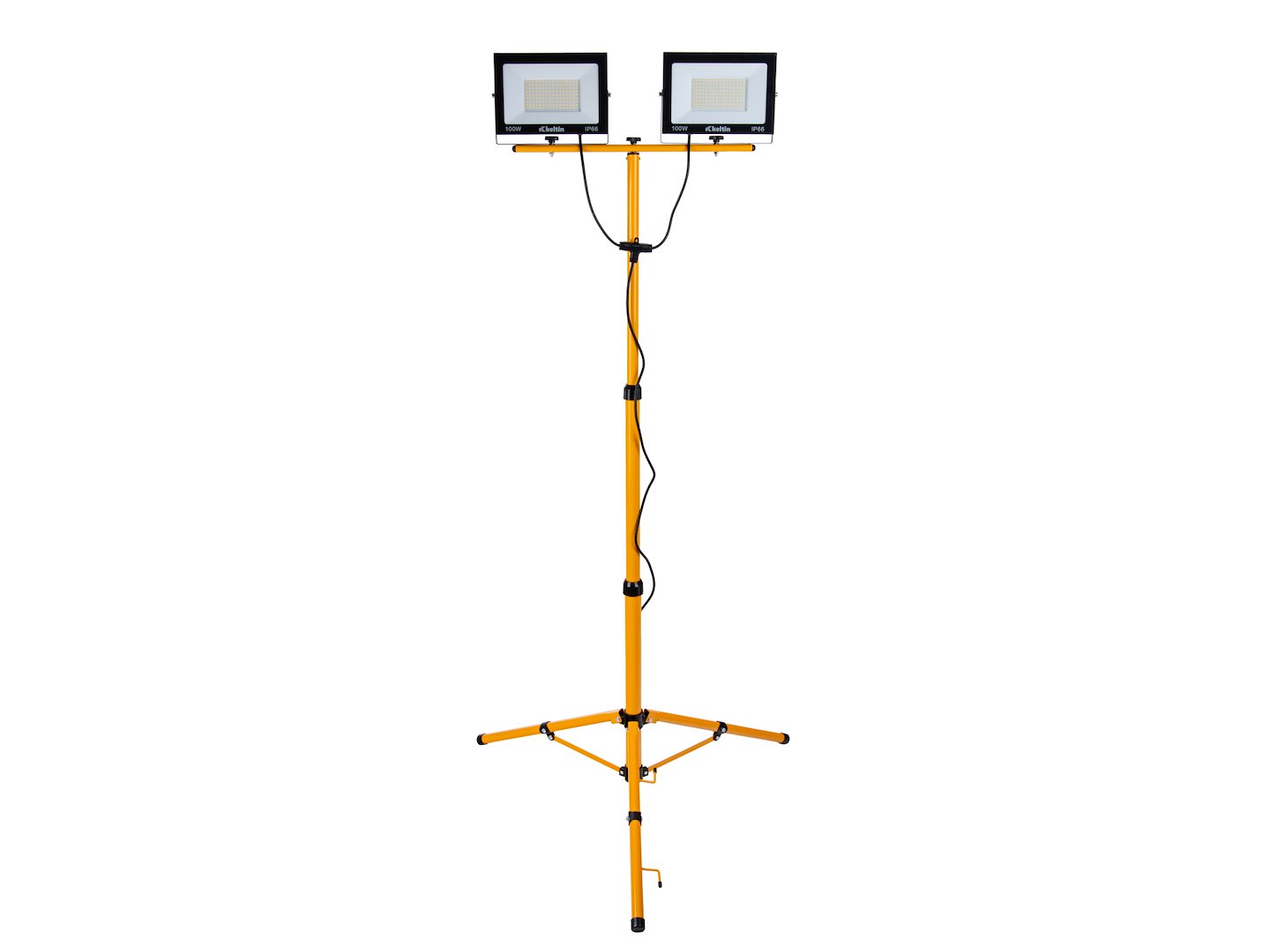 LED světlomet GEKO 2×100W s teleskopickým stativem - 18000 lumenů, IP65, studené bílé světlo 6500K 5