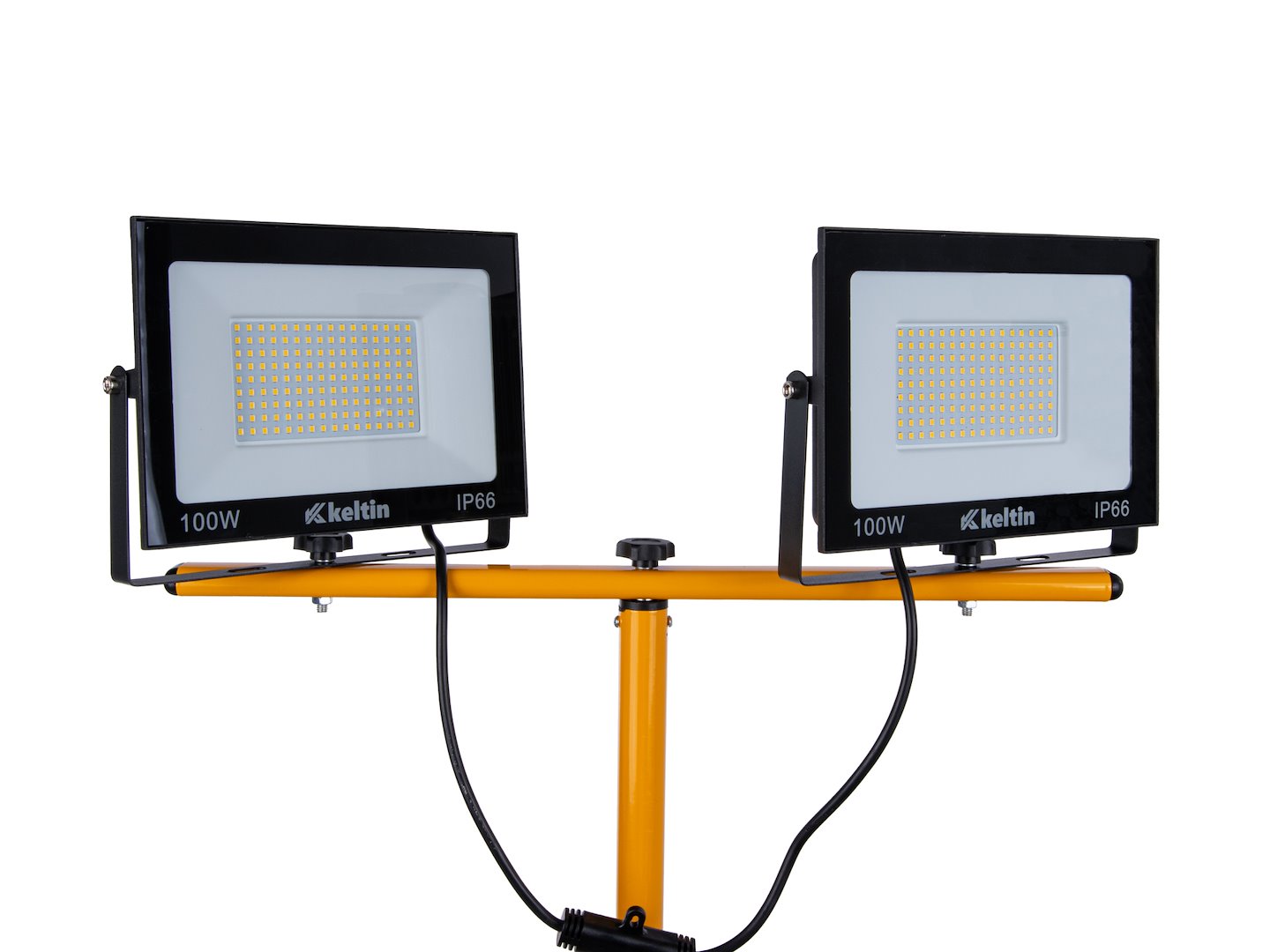 LED reflektor 2x100W Geko s teleskopickým stativem – neutrální bílá 4500K pro profesionální osvětlení 8