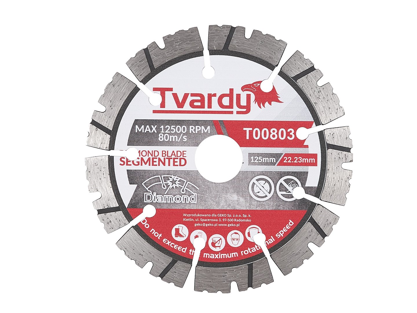 Diamantový kotouč segmentový GEKO 125 mm PROFI pro beton a kámen 1