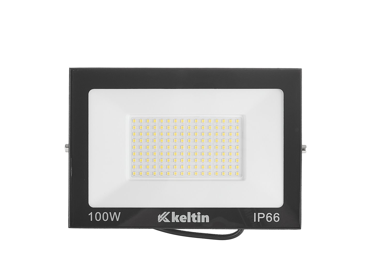 LED reflektor Geko 100W teplá bílá – detail těla a krytí IP65
