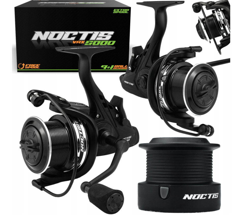 Kaprový naviják Hokkaido Noctis 5000 s volnoběžnou brzdou + náhradní cívka
