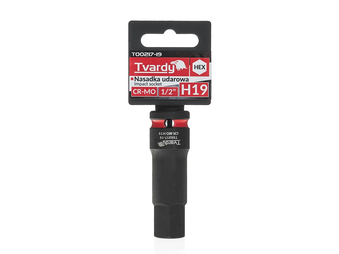 Rázový násadec HEX 1/2" H19 GEKO CR-MO - profesionální kvalita pre nárazové klíče 4