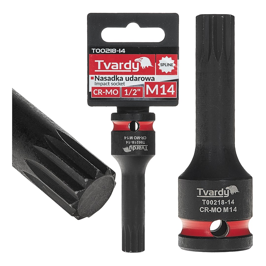Úderový náboj SPLINE GEKO 1/2" M14 CR-MO ocel - pre rázové klíče a autoservisy 1