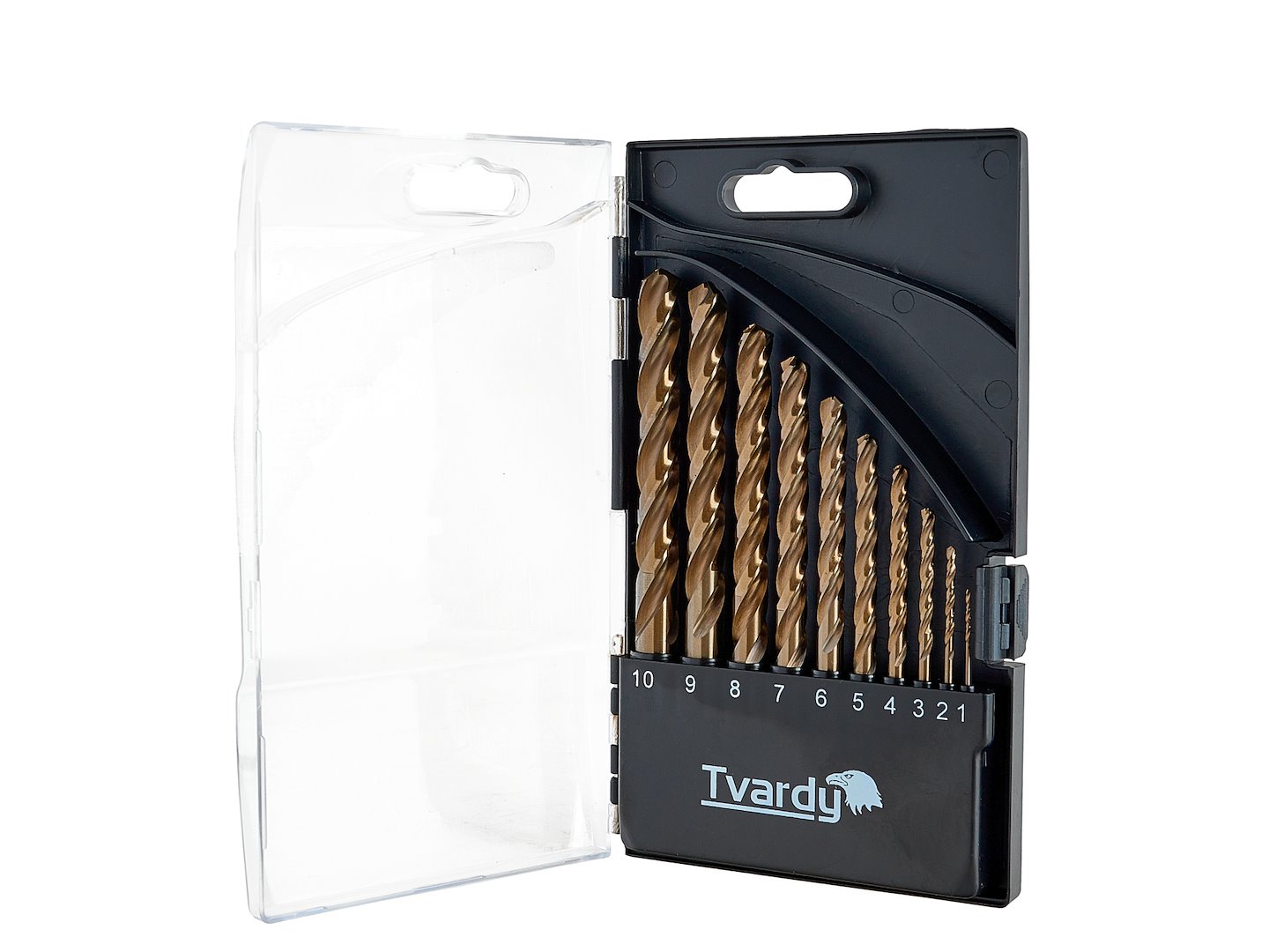 Sada kobaltových vrtákov Geko HSS M35 10 ks (1-10 mm) pre tvrdé kovy 2