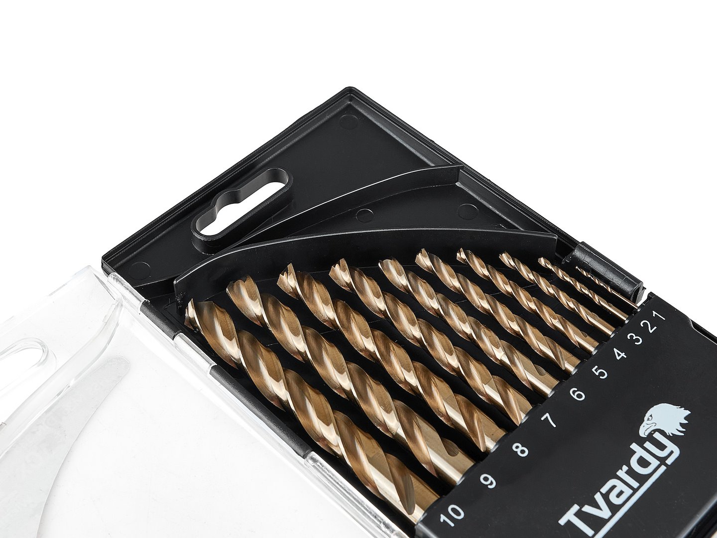 Sada kobaltových vrtákov Geko HSS M35 10 ks (1-10 mm) pre tvrdé kovy 3