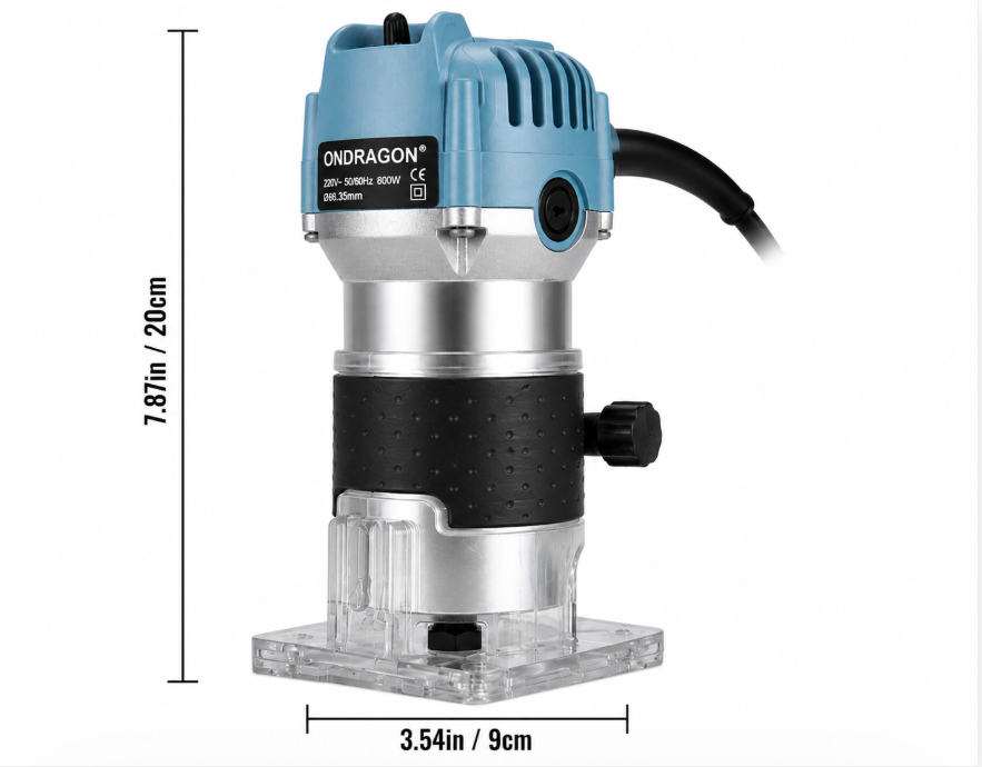 Ořezávací frézka ONDRAGON 800 W