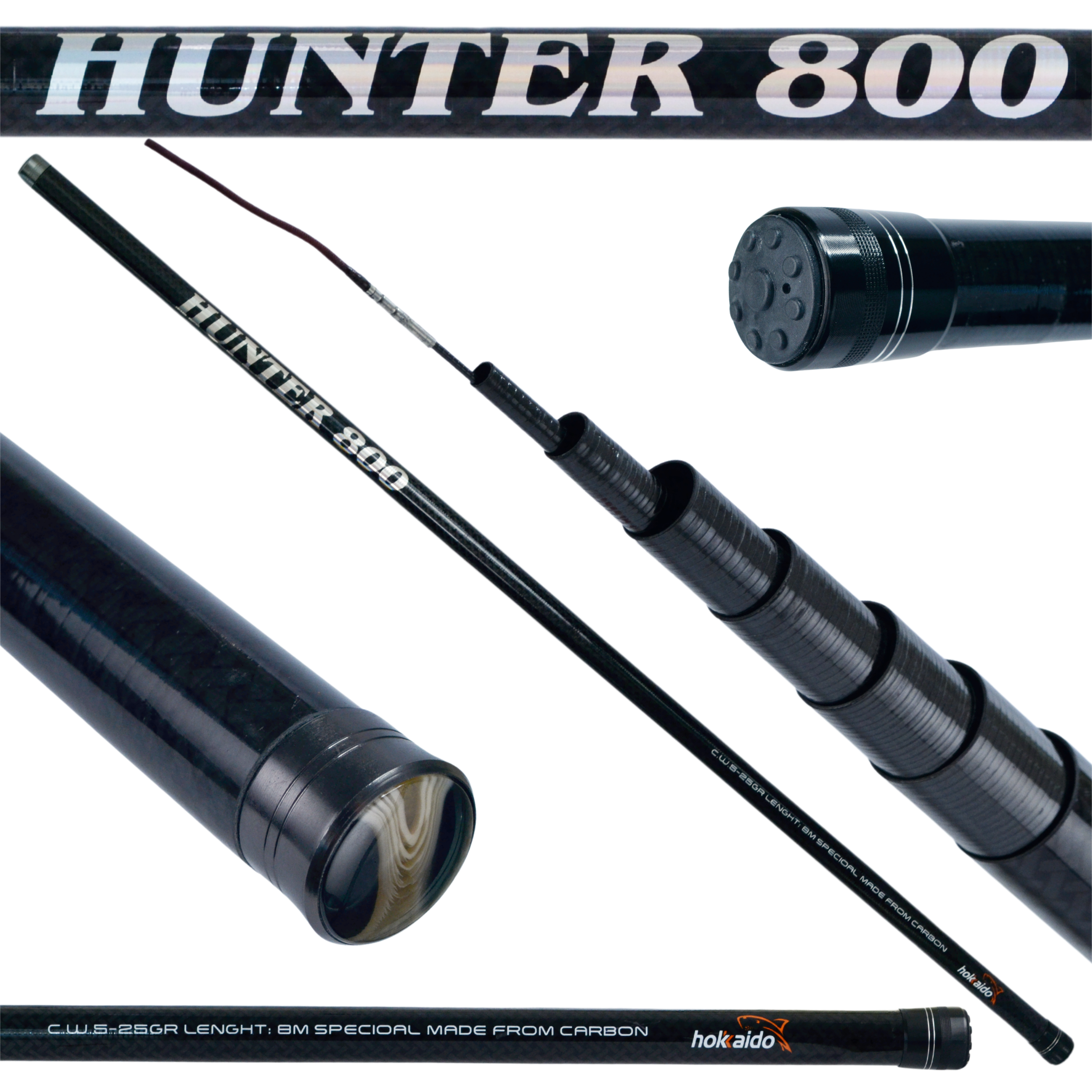 Hokkaido Hunter 8M — celkový pohled na prut